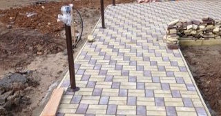 Укладка тротуарной плитки под ключ в Горячем Ключе в октябре