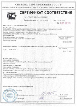 09.07.2021 Горячий Ключ - Приложение к сертификату соответствия бетонные и тротуарные плиты. ГОСТ 17608-2017
